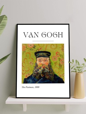Van Gogh The Postman, Postacı, Izlenimcilik Sanatsal Çerçeveli Tablo - Çerçeveli Poster