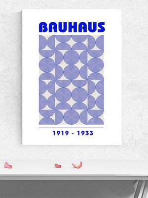 Bauhaus Patterned Circles, Dairesel Desenler Sanatsal Poster - Afiş - Dekoratif Duvar Poster