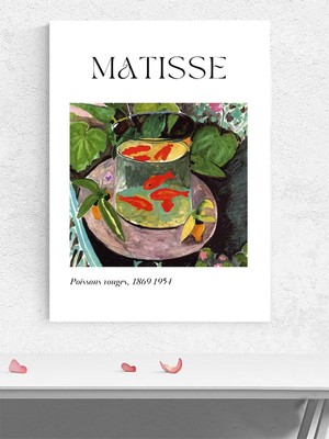 Matisse Red Fish Bowl, Kırmızı Balıklar, Fovizm Sanatsal Poster - Afiş - Dekoratif Duvar Poster