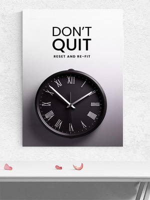 Don't Quit, Pes Etme Motivasyon Poster - Afiş - Ofis, Çalışma Odası Dekorasyon