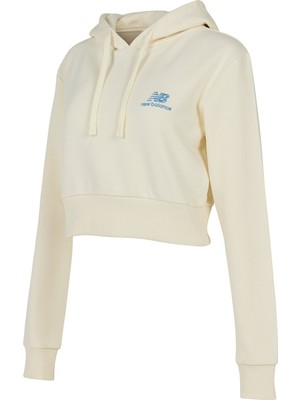 New Balance Lifestyle Kadın Bej Sweatshirt