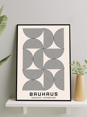 Bauhaus - Composition, Kompozisyon, Bauhaus Sanatsal Çerçeveli Tablo - Çerçeveli Poster