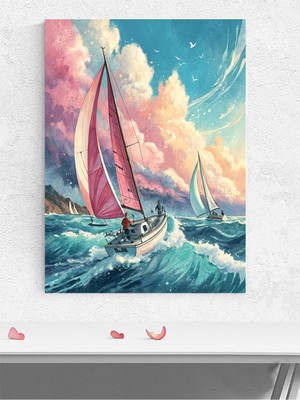 Sailing Symphony, Yelken Senfonisi, Sanat Deniz Manzaralı Poster - Afiş - Dekoratif Duvar Poster