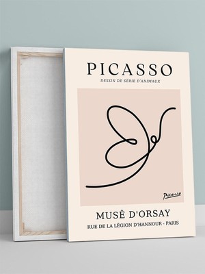 Picasso Dessin De Série D'animaux, Hayvan Serisi Çizimleri Sanatsal Kanvas Tablo - Tuval Tablo