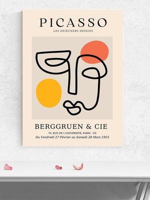 Picasso Dessins, Kahvaltı Çizimleri, Soyut Kübist Sanatsal Poster - Afiş - Dekoratif Duvar Poster
