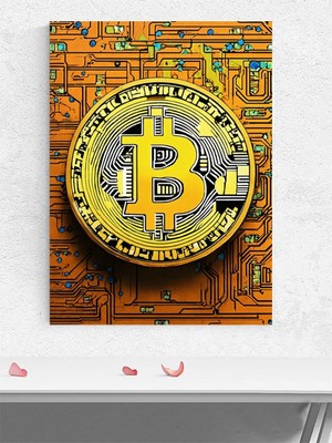 Bitcoin Rise, Kripto Para Bitcoin Yükselişi Motivasyon Poster - Afiş - Ofis,çalışma Odası Dekorasyon
