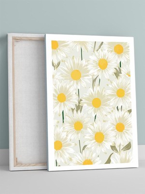 Daisy Dream, Papatya Rüyası, Çiçek Grafik Sanat Kanvas Tablo - Tuval Tablo