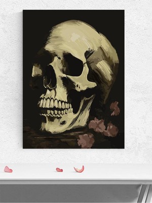 Memento Mori, Kafatası Ölüm Hatırası Figüratif Sanat Sanatsal Poster - Afiş - Dekorasyon