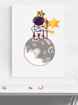 Uzay Hükümdar Erkek Bebek Odası Poster, Afiş, Kreş Çocuk Odası Dekorasyon, Yenidoğan Hediye