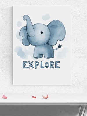 Küçük Kaşif Erkek Bebek Odası Poster, Afiş, Kreş Çocuk Odası Dekorasyon, Yenidoğan Hediye