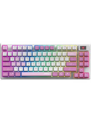 Msı Forge GK600 Tkl Wıreless Vıolet Rgb Mekanik Linear Kablosuz Türkçe Gaming Klavye