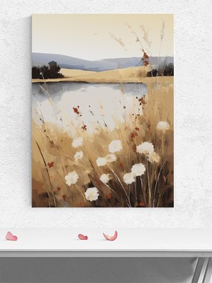 Golden Fields, Altın Tarlalar Izlenimci Sanat Sanatsal Poster - Afiş - Dekorasyon