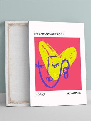 Lady's Heart, Kadının Kalbi Soyut Sanat Kanvas Tablo - Tuval Tablo, Sanatsal Dekorasyon