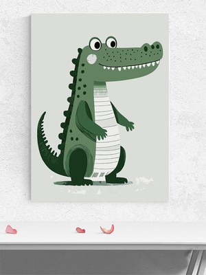 Timsah Bebek Odası Poster, Afiş, Kreş Çocuk Odası Dekorasyon, Yenidoğan Hediye