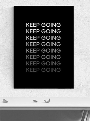 Keep Going Vibes, Devam Et Hissi Motivasyon Poster - Afiş - Ofis, Çalışma Odası Dekorasyon