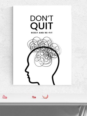 Mind Reset, Zihnini Yenile, Pes Etme Motivasyon Poster - Afiş - Ofis, Çalışma Odası Dekorasyon