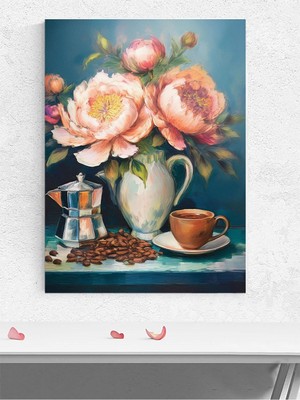Coffee Blooms, Kahve Çiçekleri Natürmort Poster - Afiş - Dekoratif Duvar Poster