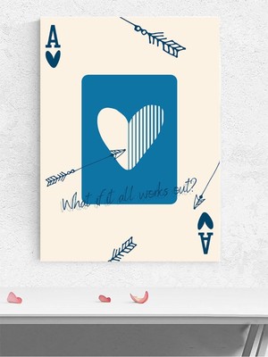 Ace Of Affirmation, Olumlama Ası Iskambil Manifest, Mantra, Spiritüel, Meditasyon Poster, Afiş