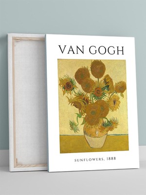 Van Gogh, Sunflowers, Ayçiçekleri, Empresyonizm Sanatsal Kanvas Tablo - Tuval Tablo