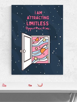 Door Of Opportunity, Fırsat Kapısı Manifest, Olumlama, Mantra, Spiritüel, Meditasyon Poster, Afiş
