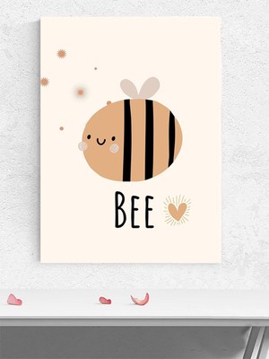Arı Mutluluğu Bebek Odası Poster, Afiş, Kreş Çocuk Odası Dekorasyon, Yenidoğan Hediye
