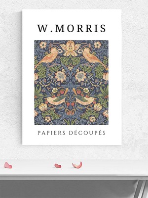 W. Morris - Papiers Découpés, Kesme Kağıtlar Sanatsal Poster - Afiş - Dekoratif Duvar Poster