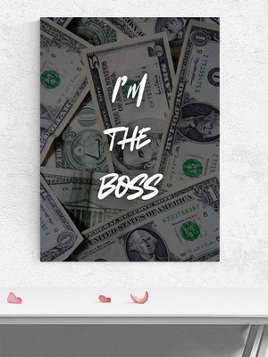 I'm The Boss, Ben Patronu Motivasyon Poster - Afiş - Ofis, Çalışma Odası Dekorasyon