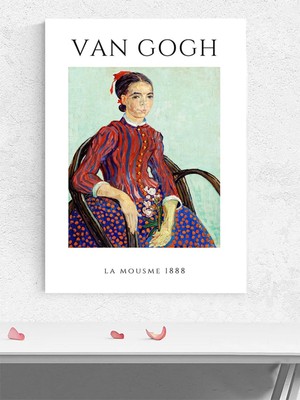 Van Gogh, La Mousmé 1888, La Mousmé, Izlenimcilik Sanatsal Poster - Afiş - Dekoratif Duvar Poster