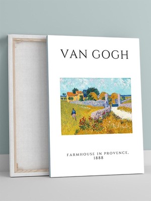 Van Gogh, Farmhouse In Provence, Çiftlik Evi Sanatsal Kanvas Tablo - Tuval Tablo