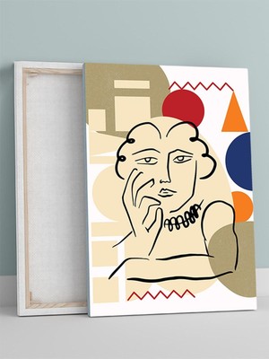 Contemplation, Düşünce Soyut Sanat Kanvas Tablo - Tuval Tablo, Sanatsal Dekorasyon