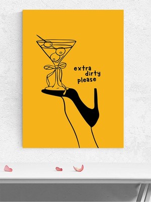 Dirty Heel, Kirli Topuk Grafik Sanat Mutfak Poster - Afiş - Dekoratif Duvar Poster