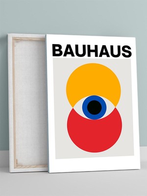 Bauhaus Eye, Göz, Bauhaus Sanatı Sanatsal Kanvas Tablo - Tuval Tablo