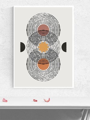 Rhythm Of Light, Işık Ritmi Soyut Sanat Sanatsal Poster - Afiş - Dekorasyon