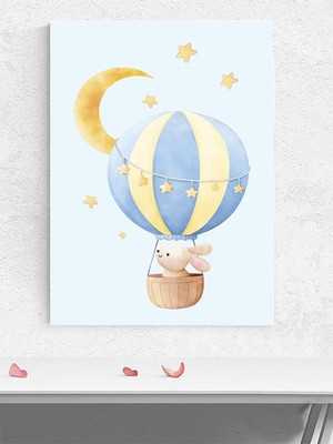 Rüyaların Uçuşu Erkek Bebek Odası Poster, Afiş, Kreş Çocuk Odası Dekorasyon, Yenidoğan Hediye