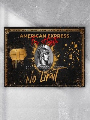 Limitsiz Vizyon Kredi Kartı, Zenginlik,para Motivasyon Poster - Afiş - Ofis,çalışma Odası Dekorasyon