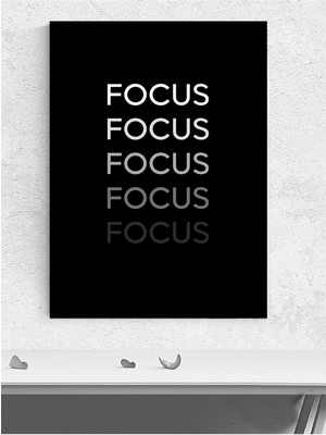 Focus, Odaklan Motivasyon Poster - Afiş - Ofis, Çalışma Odası Dekorasyon