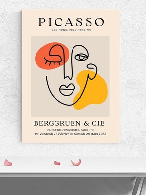 Picasso Dessins, Öğle Yemekleri Çizimleri, Soyut Kübizm Sanatsal Poster,afiş,dekoratif Duvar Poster