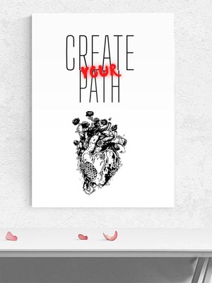 Create Your Path, Yolu Yarat Motivasyon Poster - Afiş - Ofis, Çalışma Odası Dekorasyon
