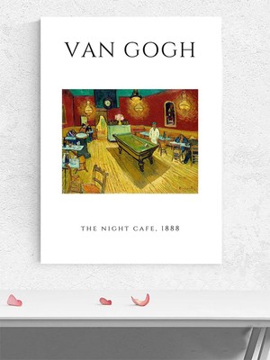 Van Gogh, The Night Cafe, Gece Kahvesi, Empresyonizm Sanatsal Poster - Afiş - Dekoratif Duvar Poster