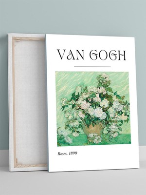Van Gogh Roses, Güller, Empresyonizm Sanatsal Kanvas Tablo - Tuval Tablo