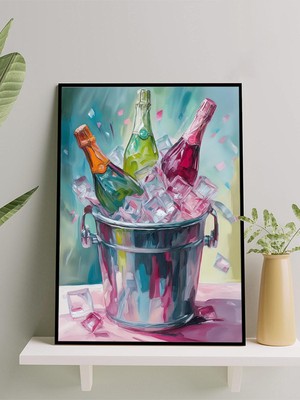 Sparkling Chill, Köpüklü Soğuk, Izlenimcilik Mutfak Çerçeveli Tablo - Çerçeveli Poster