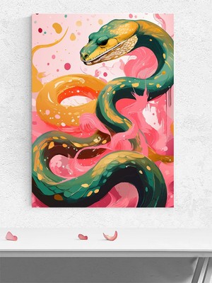 Serpent's Dream, Yılan Rüyası, Soyut Sanat Poster - Afiş - Dekoratif Duvar Poster