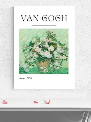 Van Gogh Roses, Güller, Empresyonizm Sanatsal Poster - Afiş - Dekoratif Duvar Poster