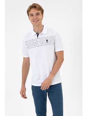 U.s. Polo Assn. Erkek Beyaz Tişört 50306798-VR013