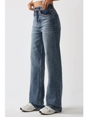 Hiccup Kadın Straight Fit Denim Pantolon Kot