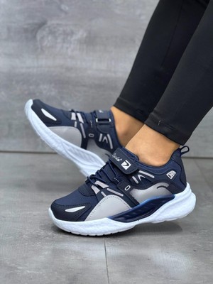 Günlük Çocuk Unisex Bağcıklı Sneaker Spor Ayakkabı