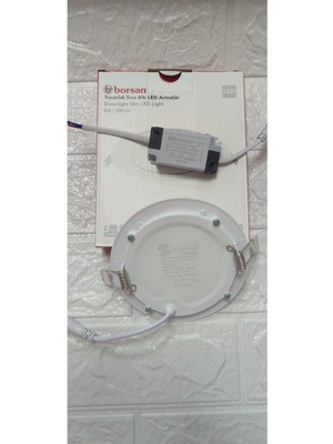 Ekim Aydınlatma 6W Yuvarlak Sıva Altı Slim LED Armatür Beyaz