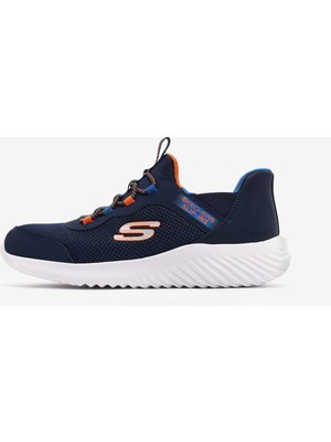 Skechers Bounder Brisk-Burst Büyük Erkek Çocuk Lacivert/Mavi Spor Ayakkabı 403822L Nvbl