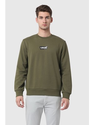 Levi's Pamuk Karışımlı Regular Fit Bisiklet Yaka Logolu Sweat Erkek Sweat 38423