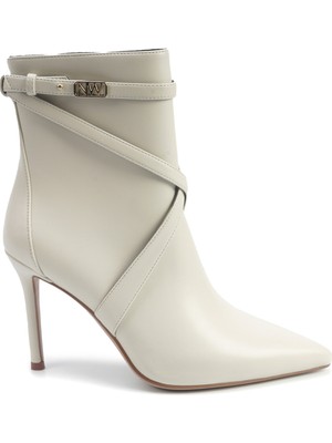 Nine West Justel 5pr Kırık Beyaz Kadın Topuklu Bot
